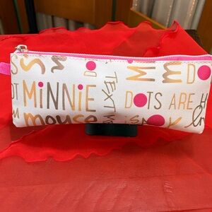 Minnie Mouse White and Pink Cosmetic Bag